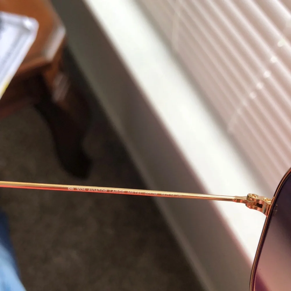 Rayban sunglasses 001/3e 58mm gold/pink mirror! - Picture 5 of 6